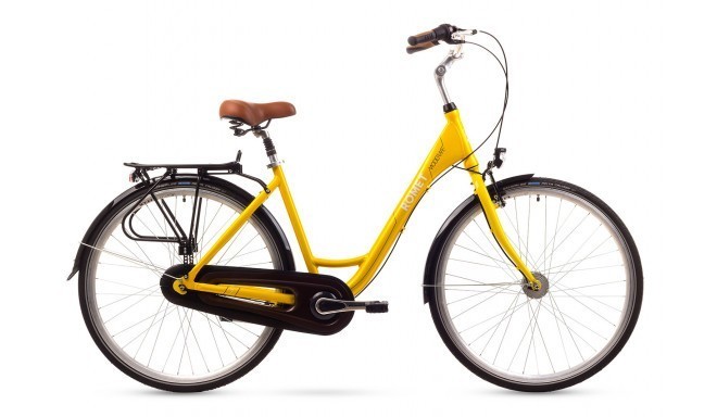 City bicycle for women 19 L ROMET MODERNE 7 yellow