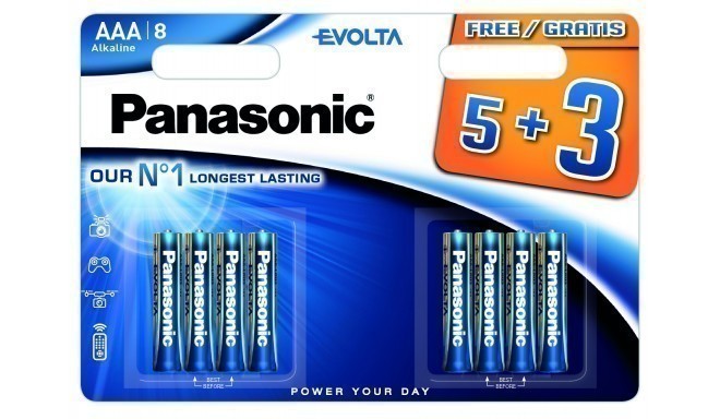 Panasonic Evolta battery LR03EGE/8B (5+3)