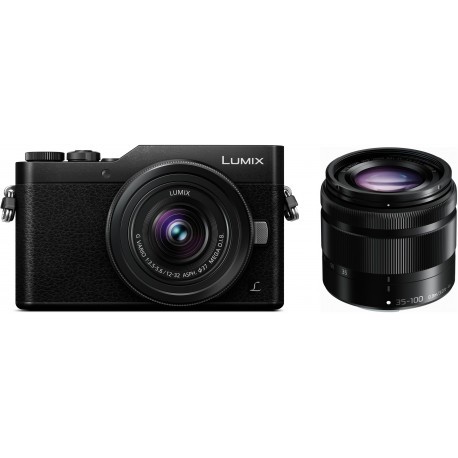 Panasonic Lumix DC-GX800 + 12-32mm + 35-100mm Kit, black