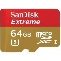 Sandisk mälukaart microSDXC 64GB Extreme 90MB/s + adapter