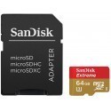 Sandisk memory card microSDXC 64GB Extreme 90MB/s + adapter