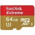 Sandisk memory card microSDXC 64GB Action Extreme 90MB/s