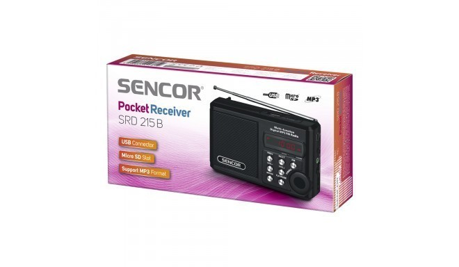 Pocket Radio Receiver Sencor SRD 215 B - Radios - Photopoint