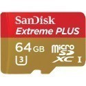 Sandisk memory card microSDXC 64GB Extreme Plus + adapter