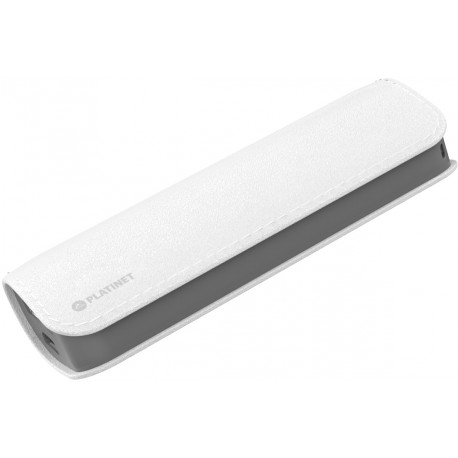 Platinet akupank Leather 2600mAh, valge (43407)