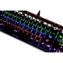 Keyboard IBOX AURORA K-2 MECHANICZNA, GAMING IKGMK2 (Mechanical; USB 2.0; Black)