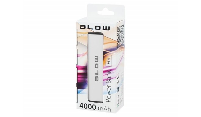 Power Bank BLOW 81-111# (4000mAh; microUSB, USB 2.0; white color)