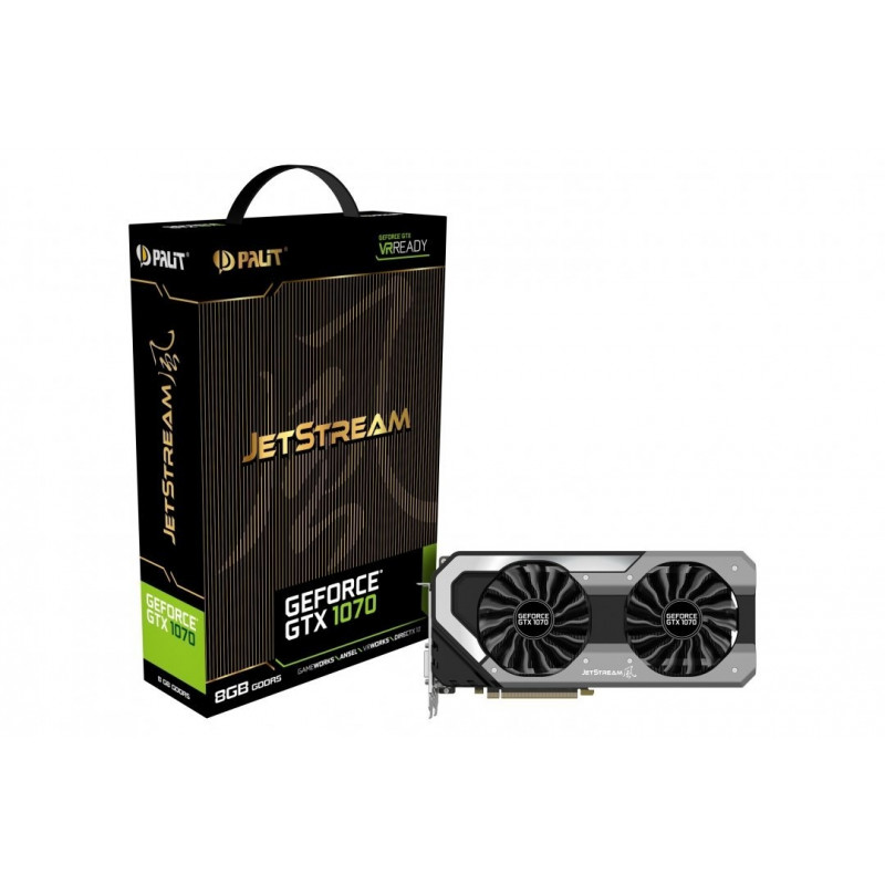 Palit videokaart GeForce GTX 1070 JetStream 8GB GDDR5 (NE51070015P2J) -  Videokaardid - Photopoint