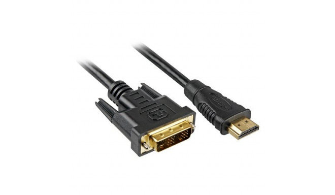 Sharkoon Adapter HDMI -> DVI-D (24+1) black 3,0m