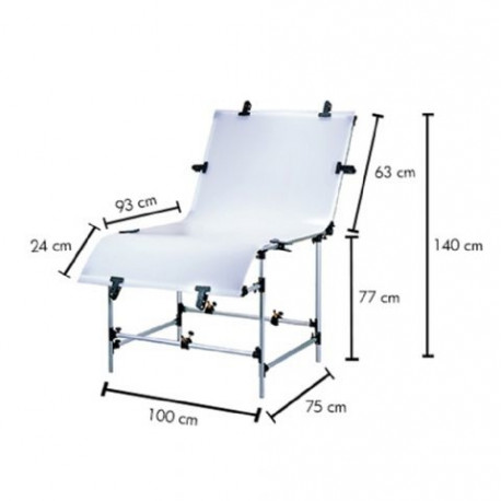 Linkstar tootepildistuslaud B-1020 100x200cm