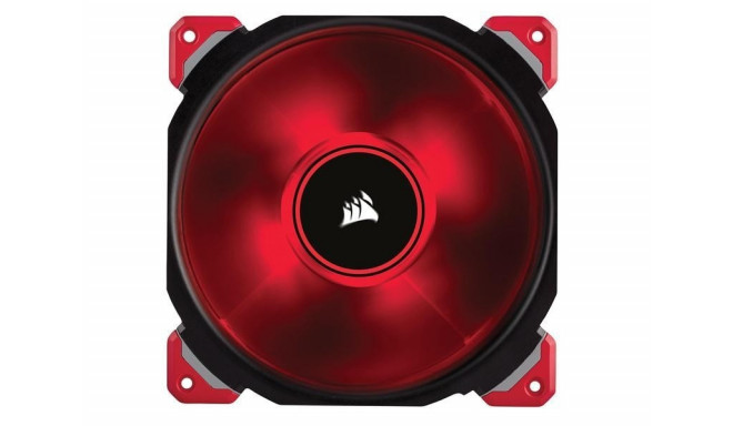 Corsair ventilaator Air ML140 PRO MAGNETIC 140mm LED 4-pin, punane