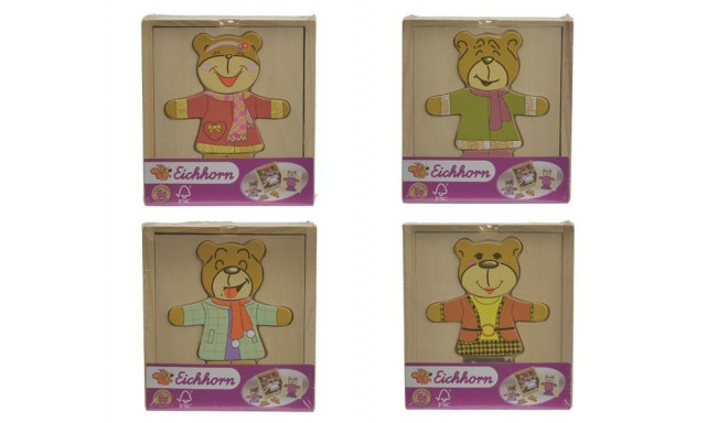 Jigsaw puzzle bear in a box, 4 types