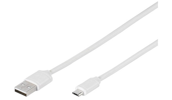 Vivanco кабель Polybag microUSB 1 м (39451)