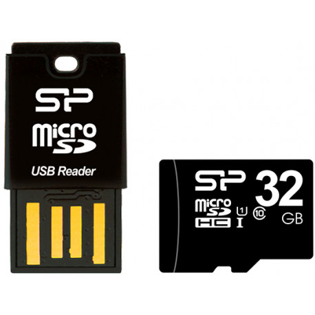 Silicon Power atmiņas karšu lasītājs Key USB + microSDHC 32GB atmiņas karte