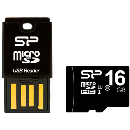 Silicon Power кардридер Key USB + microSDHC 16GB карта памяти