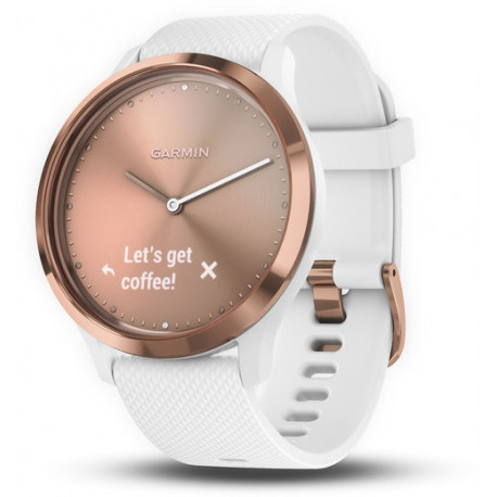 Garmin Vivomove HR Sport S/M, розово-золотой/белый