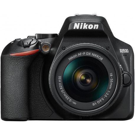 Nikon D3500 + 18-55 AF-P VR Kit, melns