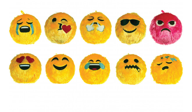 Whitehouse Leisure furry ball Smiley Emoji 23cm, assorted