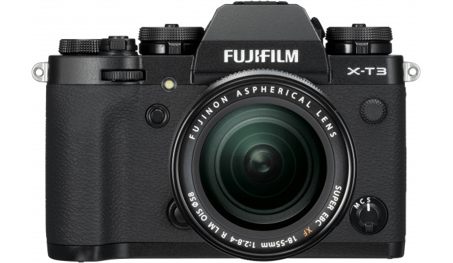 Fujifilm X-T3 + 18-55mm Kit, melns