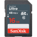 SanDisk mälukaart SDHC 16GB Ultra 48MB/s Class 10 UHS-I