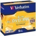 mini DVD+RW Verbatim [ 5pcs, 1.4GB, 4x, jewel case ]