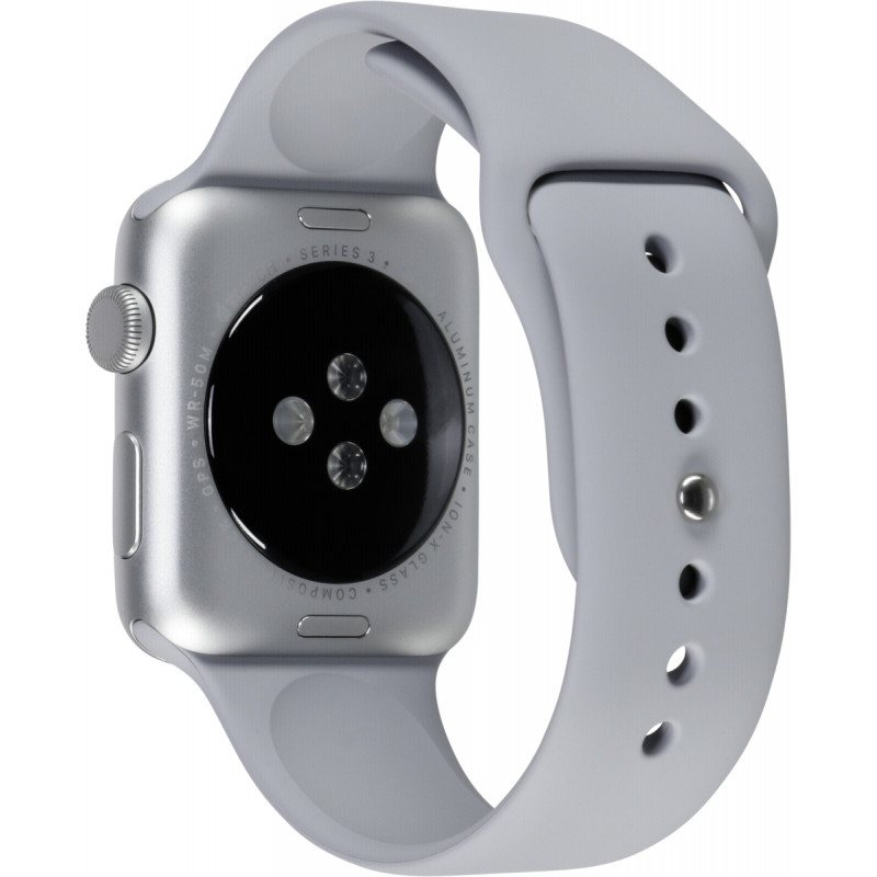 Apple watch series 3 gps silver aluminum case with fog sport band best sale