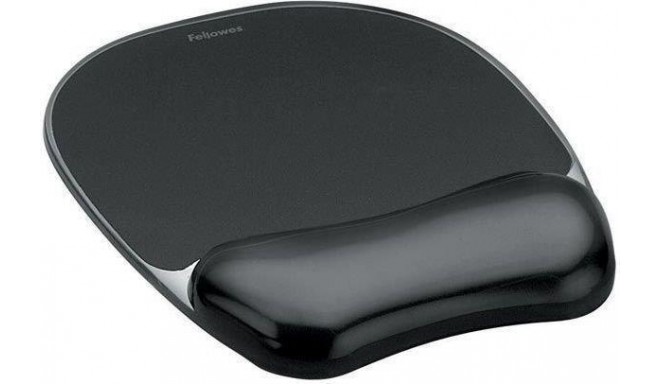 Fellowes wrist gel pad CRYSTAL, black