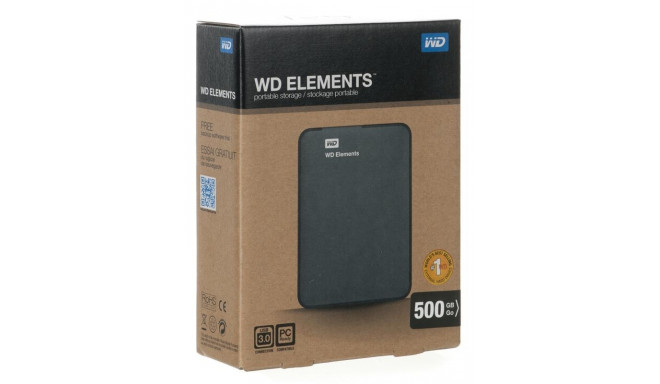 Drive external WD Elements Portable WDBUZG5000ABK-WESN (500 GB; 2.5 Inch; USB 3.0; black color)