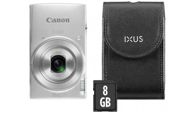 Canon Digital Ixus 190 Kit, hõbedane