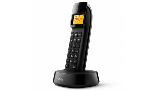 Беспроводный телефон DECT Philips D1401B/34 Чёрный