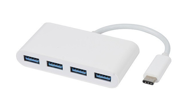 Vivanco USB hub USB-C 3.1 4-port, white (34292)