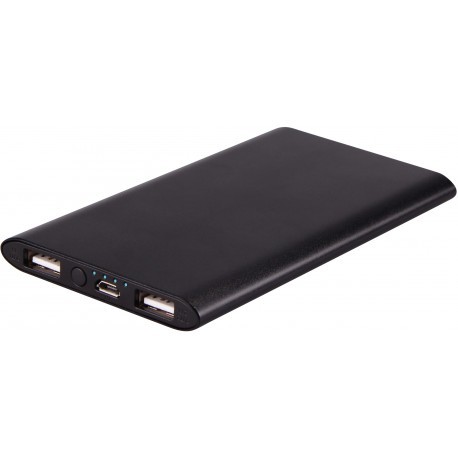Platinet lādētājs-akumulators 5000mAh Li-Po 2xUSB, melns (43173)