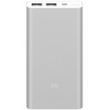Xiaomi Mi power bank 2S 2.4A 2xUSB 10000mAh, silver