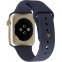 Apple Watch 42mm Gold Alu Case with Midnight Blue Sport Band