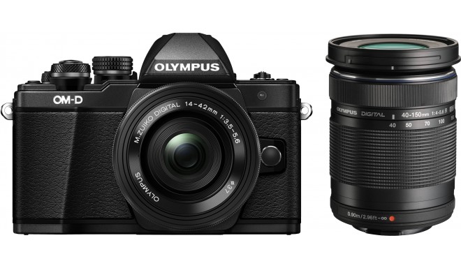 Olympus OM-D E-M10 Mark II + 14-42mm + 40-150mm Kit, black