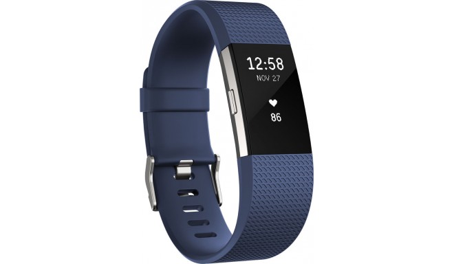 Fitbit activity tracker Charge 2 S, blue/silver