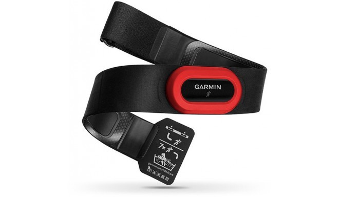 Garmin pulsometrs HRM-Run, melns/sarkans
