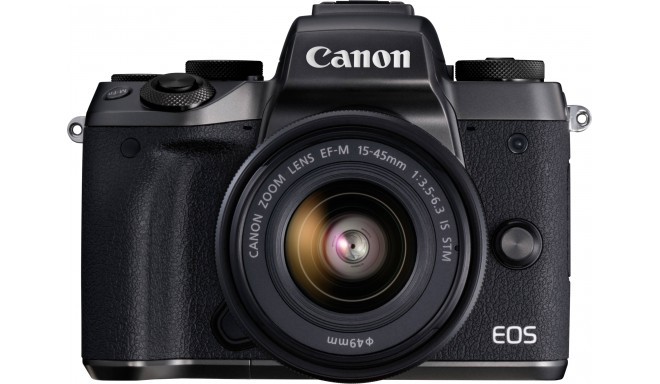 Canon EOS M5 + 15-45 IS STM, melns
