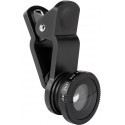 SMART lens for smartphone Triple Clip Macro Fisheye + Wide Angel, black