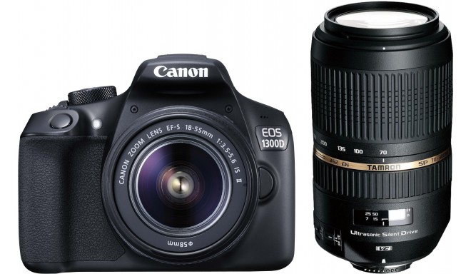 Canon EOS 1300D + 18-55мм IS + Tamron 70-300мм VC кит