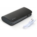 Platinet power bank Leather 15000mAh, black (43674)