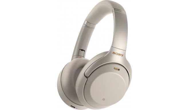 Sony juhtmevabad kõrvaklapid + mikrofon WH1000XM3, hõbedane