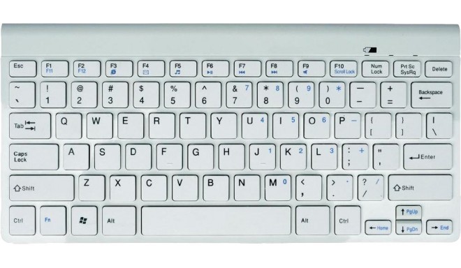 Gembird Bluetooth klaviatuur KB-BT-001-W ENG, valge