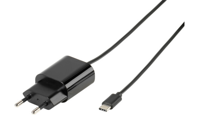 Vivanco charger USB-C 2,1A, black (38667)