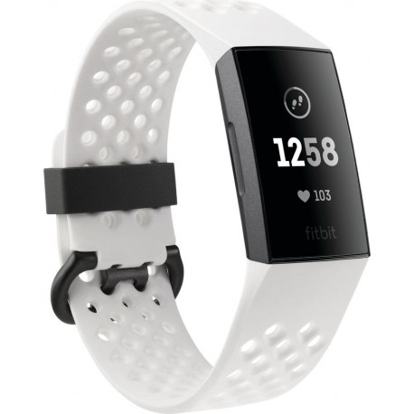 Fitbit activity tracker Charge 3 Special Edition, graphite/frost white