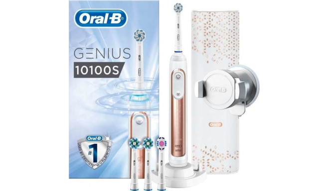 Braun Oral-B electric toothbrush Genius 10100S, rose gold