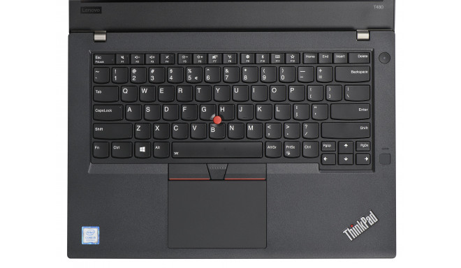Lenovo ThinkPad T480 Black Notebook 35.6 cm (14") 1920 x 1080 pixels Touchscreen 8th gen Intel® Core