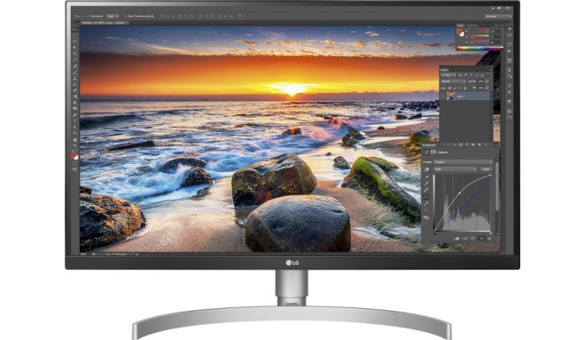 LG 27UK850-W - 27 - LED - silver/white - AMD Free-Sync, Pivot, HDR, USB-C