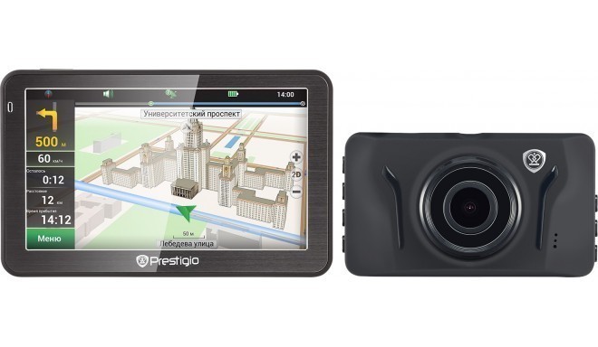 Prestigio GeoVision 5058 GPS + авторегистр RoadRunner 525 + 32GB карта памяти
