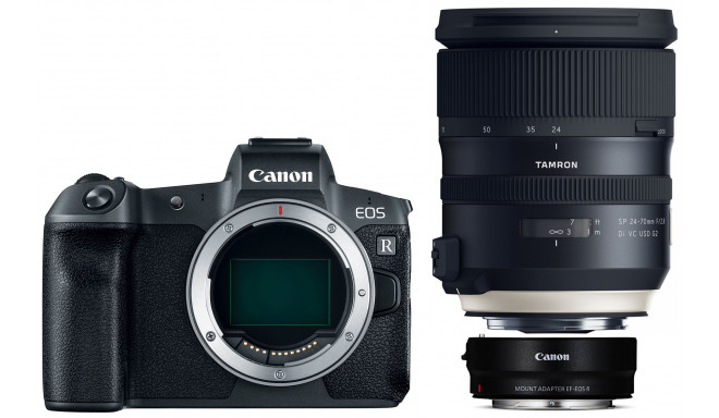 Canon EOS R + adapteris EF-EOS-R + Tamron 24-70mm G2